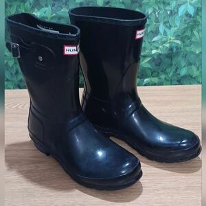 Hunter Classic Black Waterproof Boots Size 10